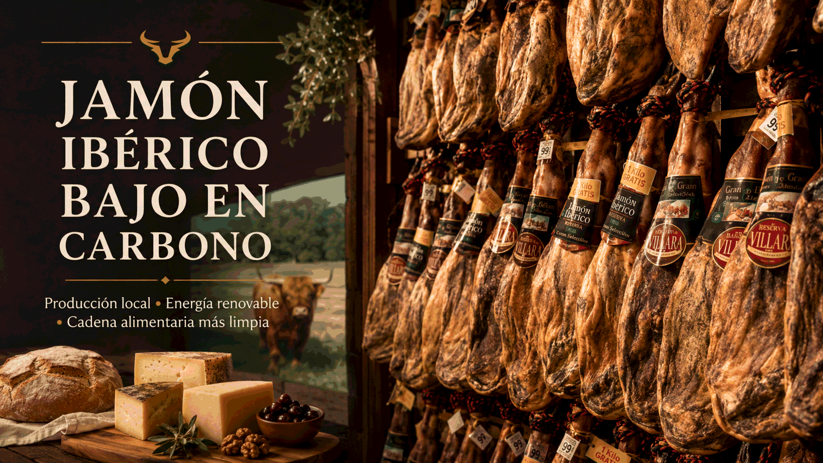Jamón ibérico bajo en carbono